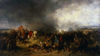 Battle of Khotyn 1621 by Jozef Brandt